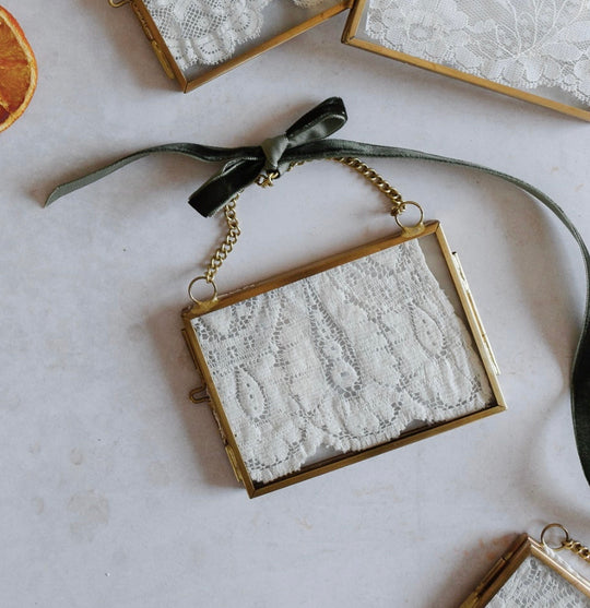 antique french lace ornaments