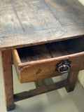 19th century French elm harvest table