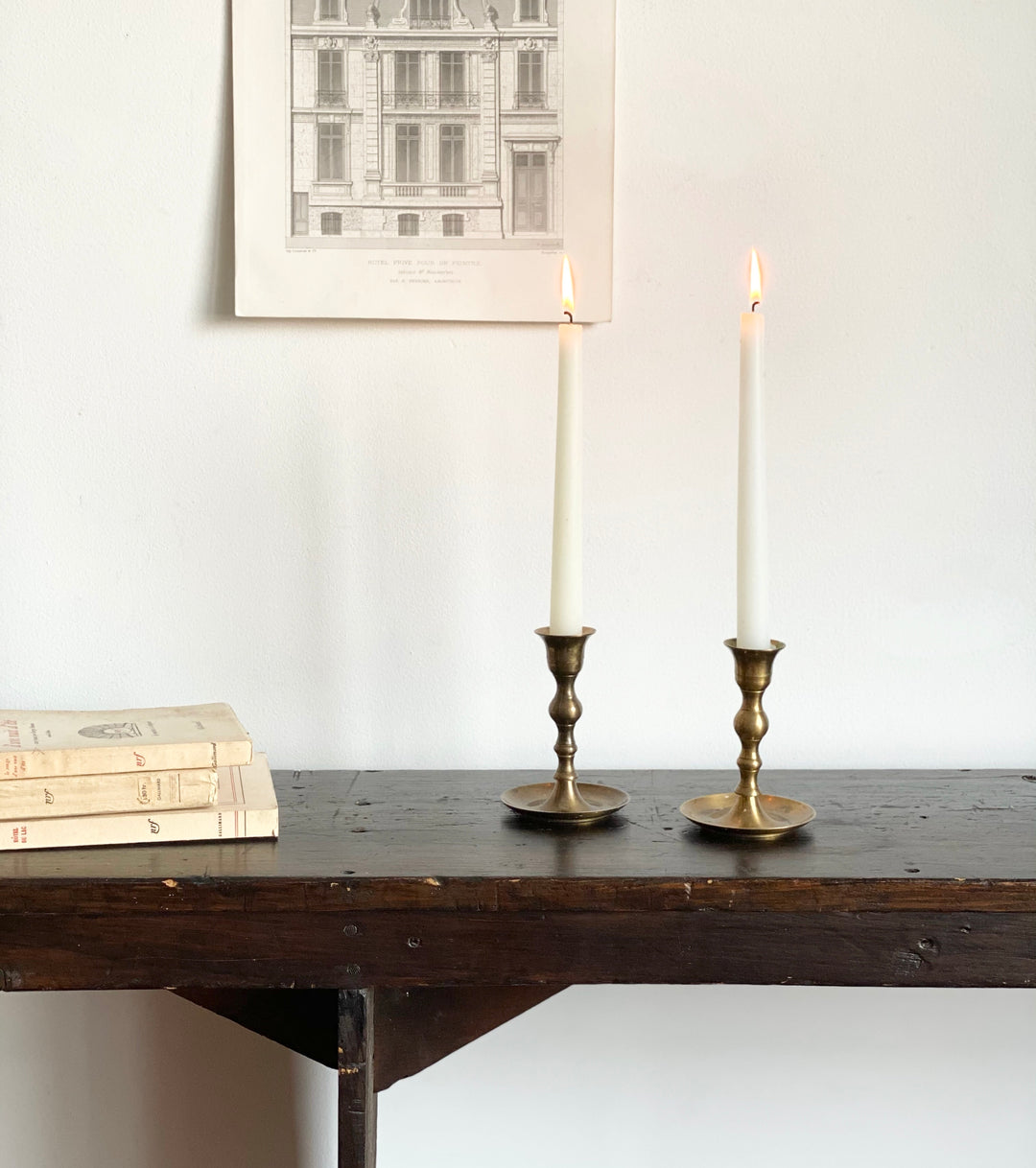 vintage brass candlesticks ii