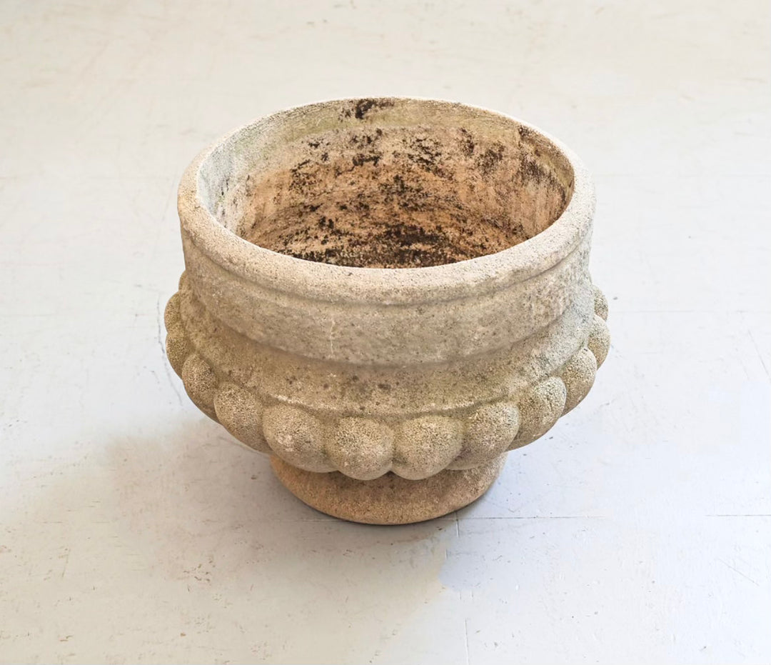 midcentury French stone planter