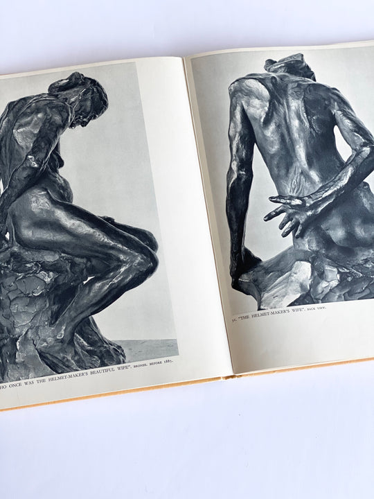 vintage art book, “Auguste Rodin”