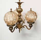 vintage bubble glass globe chandelier