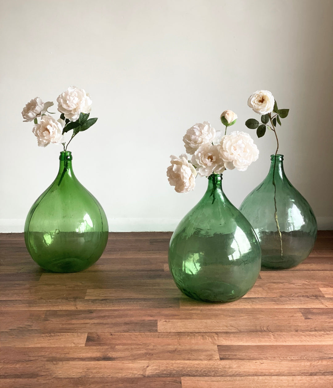 vintage demijohn bottles, medium