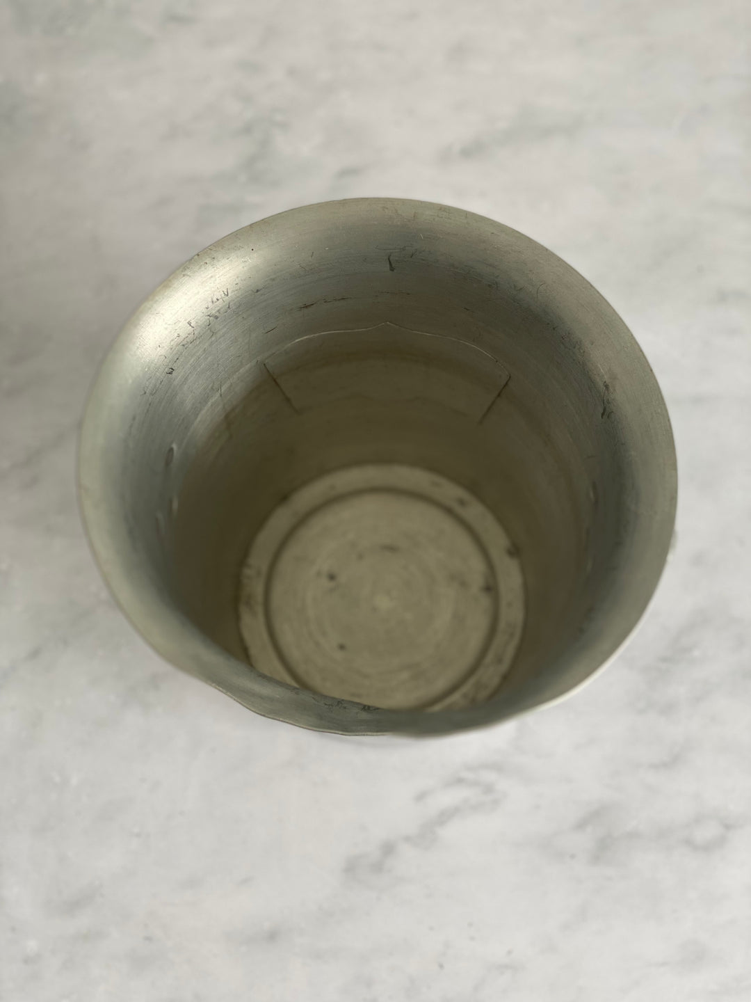 vintage French aluminum champagne bucket