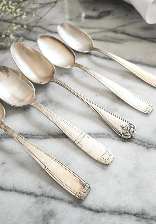 eclectic set of 10 vintage french forks and spoons