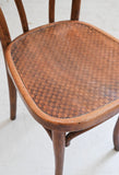 rare J&J Kohn no. 48 bentwood chair with patterned seat