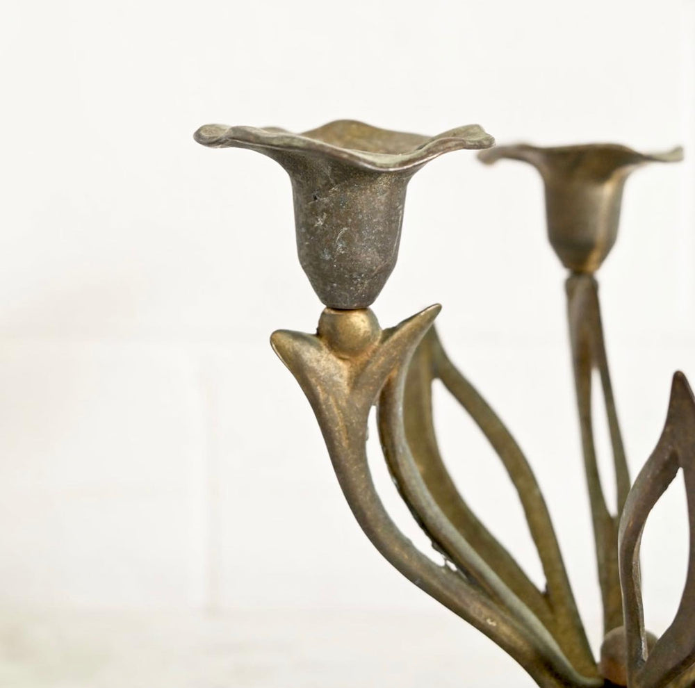 vintage french art nouveau candelabra