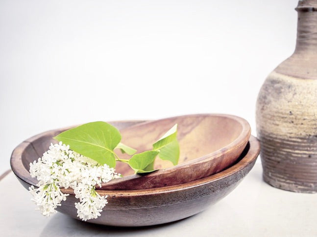 wood dough bowls