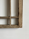 antique wood farmhouse window frame