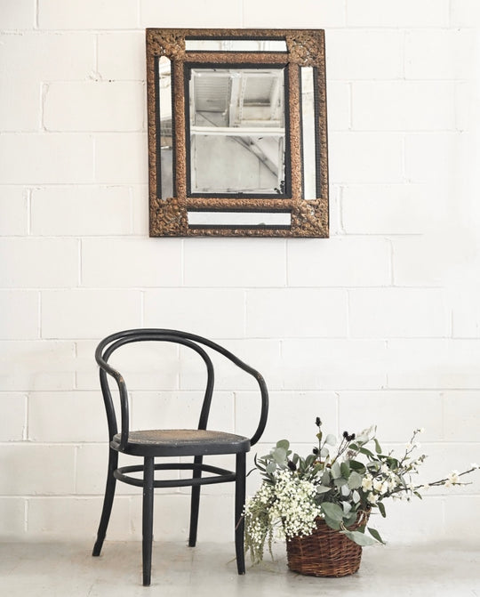 large antique french gilt louis xv style mirror