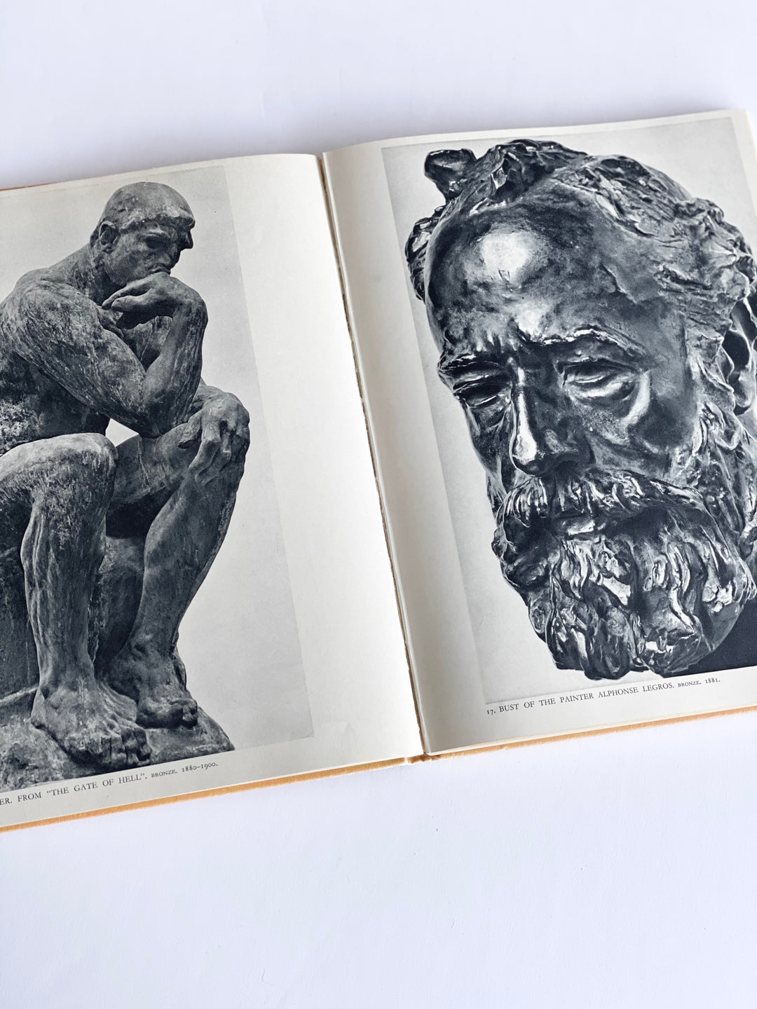 vintage art book, “Auguste Rodin”