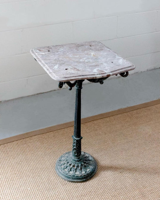 antique french marble top bistro table