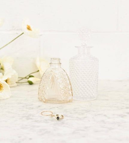 vintage french glass perfume bottle