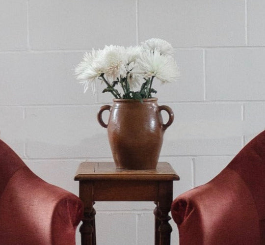 antique French confit pot