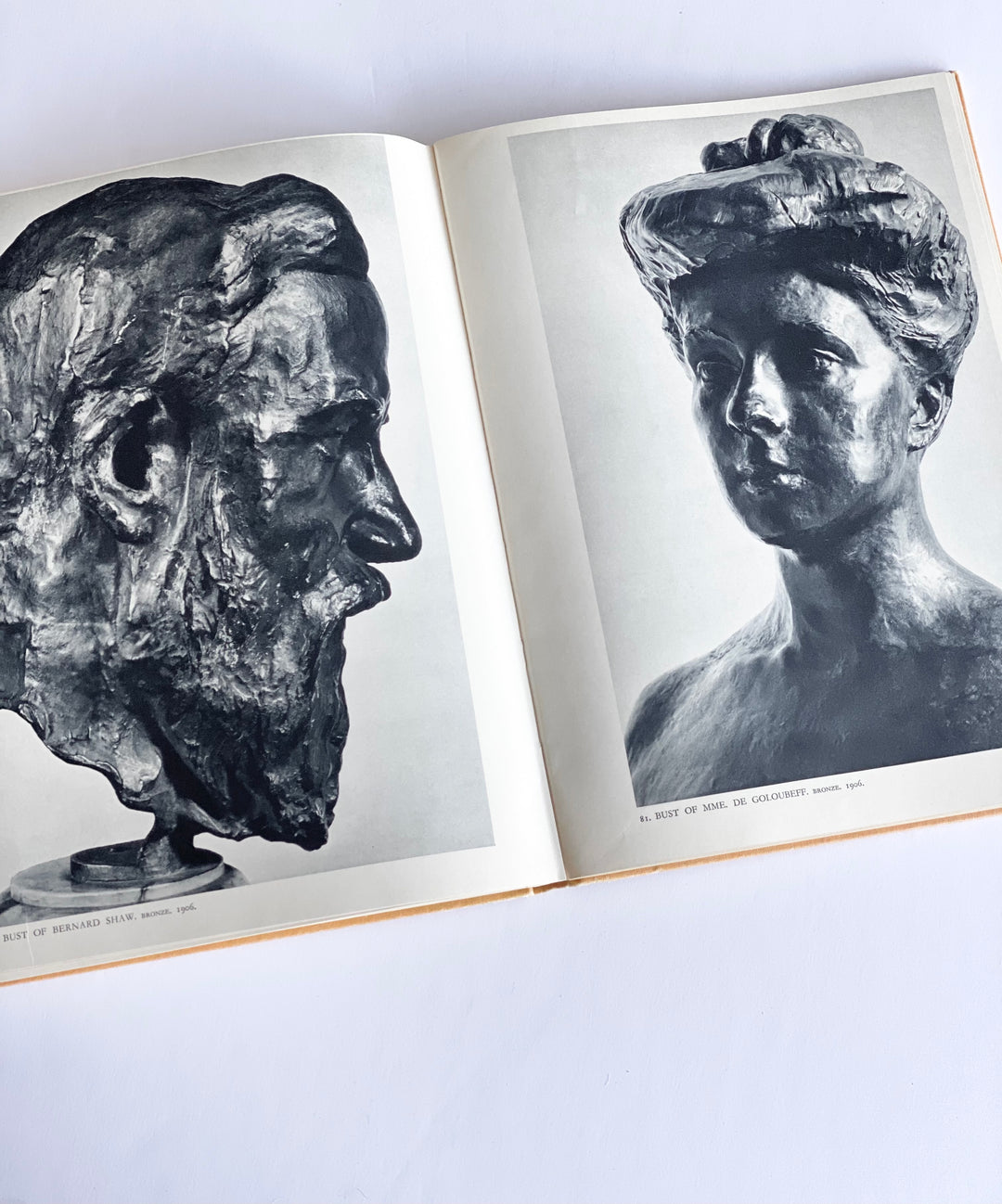 vintage art book, “Auguste Rodin”