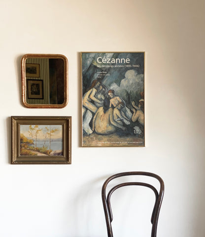 vintage framed Cézanne exhibition poster, 1978