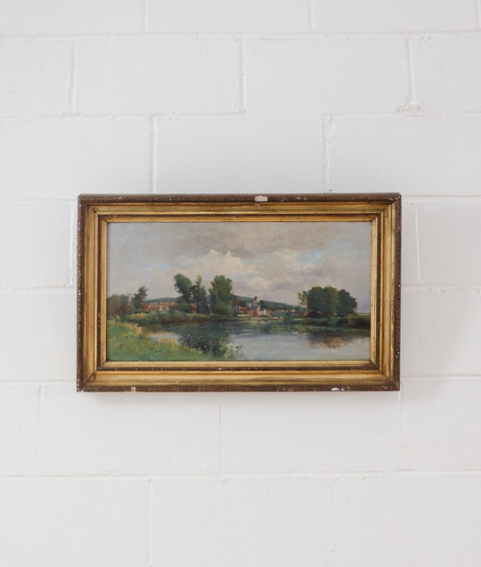 la réflection des arbres