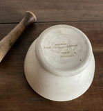 vintage stoneware mortar and pestle