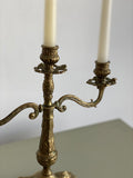 vintage french brass candelabra