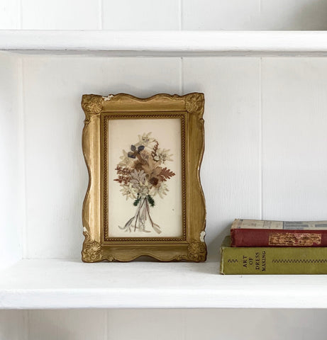 vintage framed pressed botanicals