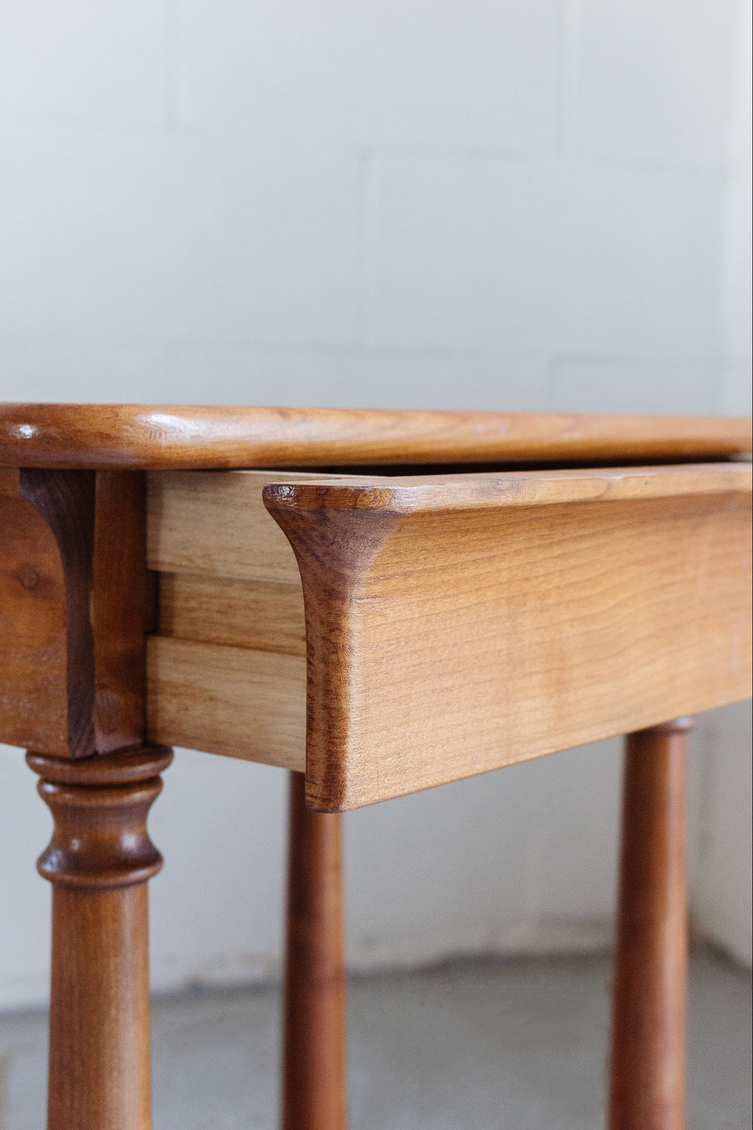 vintage French oak empire style console